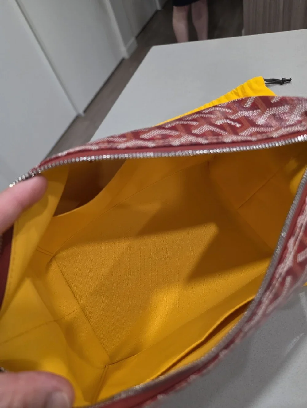 Goyard Red Toiletry Pouch
